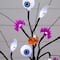 2ft. Pre-Lit Artificial Halloween Eyeballs, Ghosts, Bats & Pumpkins 24 LED Lighted Ornament Tree